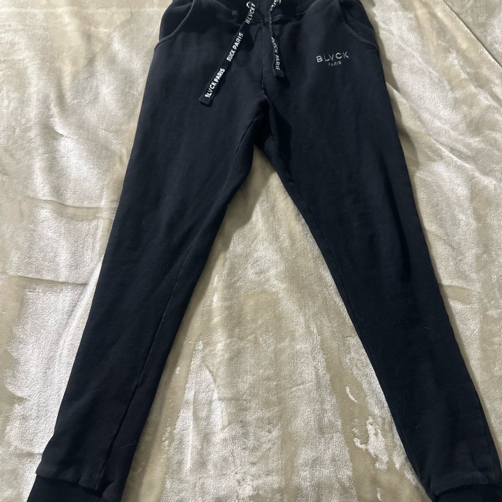Black designer sweatpants
